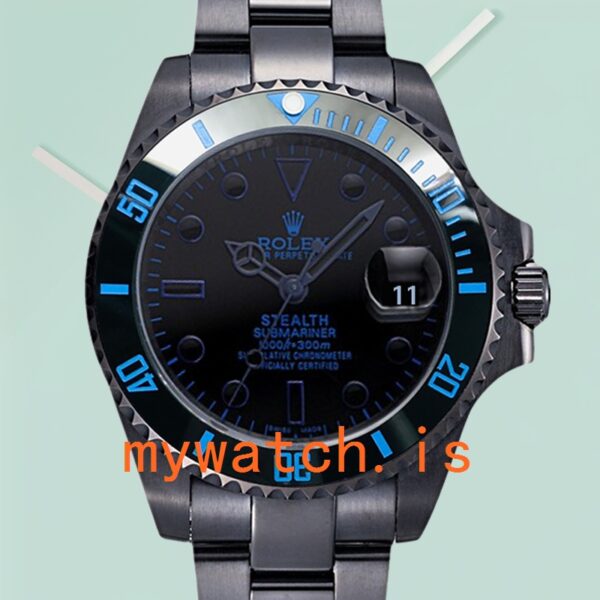 Rolex Submariner Mens 40mm BLSTEALTH Automatic Black Dial: Genuine vs. Replica