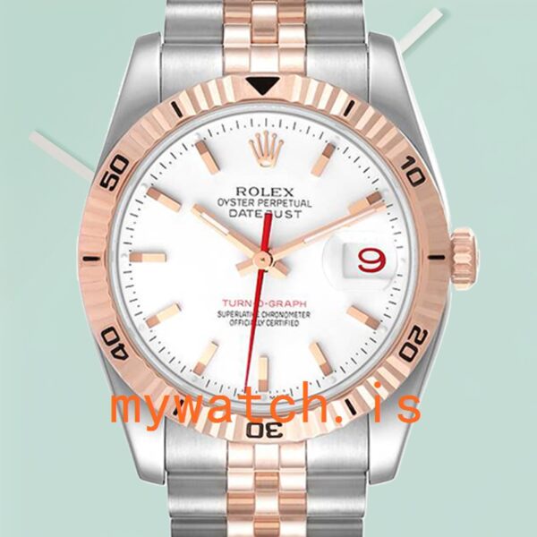 Rolex Datejust Turn-o-graph Mens 36mm 116261 Silver-tone: Authentic vs. Replica