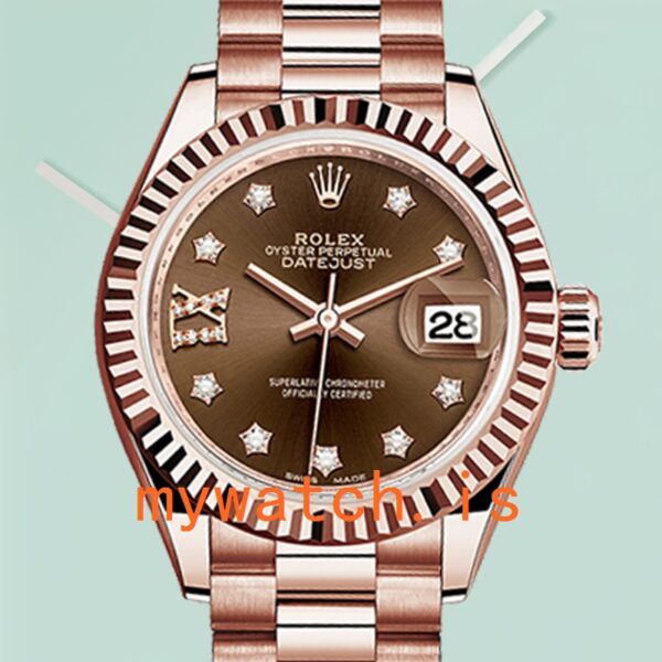 Rolex Datejust m279175-0002 28mm Ladies Watch: Genuine vs. Replica